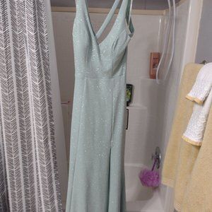 Gorgeous sparkly mint green dress